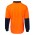 JB's Hi Vis Long Sleeve Trad Polo - Orange/Navy