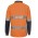 JB's Hi Vis Long Sleeve (D+N) Trade Polo - Orange/Navy