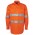 JB's Hi Vis (D+N) Close Front Long Sleeve 190G Shirt - Orange