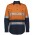 JB's Hi Vis (D+N) Close Front Long Sleeve 150G W/Shirt - Orange/Navy