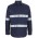 JB's Close Front Long Sleeve 150G W/Shirt Reflective Tape - Navy