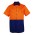 JB's Hi Vis Short Sleeve 150G Shirt - Orange/Navy