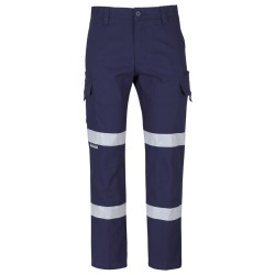 JB's MULTI PKT STRETCH CANVAS PANT WITH D+N TAPE NAVY-117