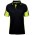 JB's Short Sleeve Street Panel Polo - Black/Lime