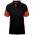JB's Short Sleeve Street Panel Polo - Black/Orange