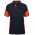 JB's Short Sleeve Street Panel Polo - Navy/Orange