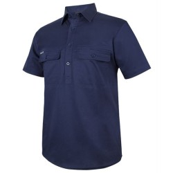 JB's Short Sleeve 150G Stretch Close Front Work Shirt