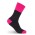 JB's Ladies Ultra Thick Bamboo Work Sock - Black/Pink