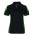 Podium Ladies Bell Polo - Black/Pea Green