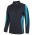 Podium Long Sleeve Bell Polo - Black/Aqua