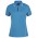 Podium Ladies Piping Polo - Aqua/White