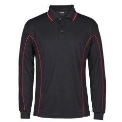 PODIUM L/S PIPING POLO 