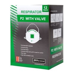 JB's P2 Respirator with Valve (12PC)