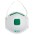 JB's Blister (3PC) P2 Respirator with Valve - White