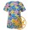JB's Ladies Scrub Top Printed - Smiley
