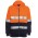 JB's Hi Vis (D+N) Full Zip Fleecy Hoodie - Orange/Navy