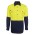 JB's Hi Vis Close Front Long Sleeve 190G Shirt - Yellow/Navy