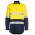 JB's Hi Vis (D+N) Close Front Long Sleeve 190G Shirt - Yellow/Navy