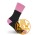 JB's Ladies Work Sock 3 Pack - Black/Soft Pink