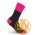JB's Ladies Work Sock 3 Pack - Black/Pink