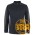 Podium Long Sleeve Bell Polo - Black/Charcoal