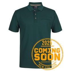 PODIUM S/S RECYCLED POLYESTER POCKET POLO 