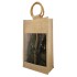 Two Bottle Jute Tote Bag