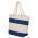 Beach Shopper Bag - Natural,Navy