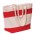 Beach Shopper Bag - Natural,Red