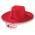 Poly Viscose Slouch Hat - Red