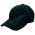 Embossed Silver Fern Cap - Black