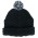 Pom Pom Beanie - Black,White