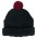 Pom Pom Beanie - 4220 - Black/Red