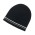 Double Stripe Beanie - Black,White,Grey