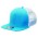 Premium American Twill Snapback - Aqua,White