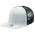 Heathered Flat Peak Trucker - Grey Heather,Black