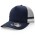 Striped Trucker - Navy,Silver,Navy,White