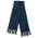 Acrylic Scarf with Tassels - Navy