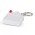 House Tape Measure Key Ring - White
