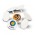 Plastic Golf Ball Marker - White