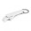Snappy Bottle Opener Key Ring - White