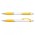 Jet Pen -  White Barrel - Yellow