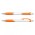 Jet Pen -  White Barrel - Orange
