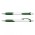 Jet Pen -  White Barrel - Dark Green
