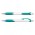 Jet Pen -  White Barrel - teal