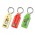 Flexi Resin Key Ring - Rectangle - White