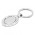 Oval Metal Key Ring - Shiny Chrome