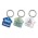 Flexi Resin Key Ring - House - White