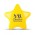 Stress Star - Yellow