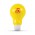 Stress Light Bulb - Yellow/White